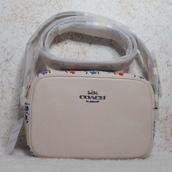 Coach Floral Print Jamie Camera Bag (Chalk) - Picture 2 of 6
